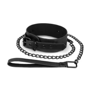 Alternative view of Нашийник з повідцем Bedroom Fantasies: Faux Leather Collar & Chain