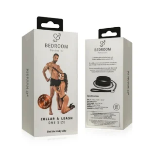 Нашийник з повідцем Bedroom Fantasies: Faux Leather Collar & Chain 19 Зображення Нашийник з повідцем Bedroom Fantasies: Faux Leather Collar & Chain
