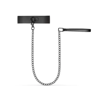 Нашийник з повідцем Bedroom Fantasies: Faux Leather Collar & Chain 13 Зображення Нашийник з повідцем Bedroom Fantasies: Faux Leather Collar & Chain
