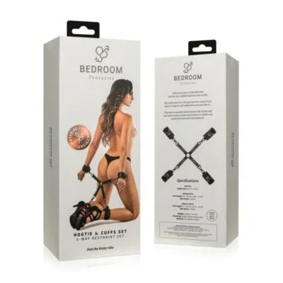 Хрестовина з наручниками та поножами Bedroom Fantasies: Hogtie with Hand and Ankle Cuffs 17 Зображення Хрестовина з наручниками та поножами Bedroom Fantasies: Hogtie with Hand and Ankle Cuffs