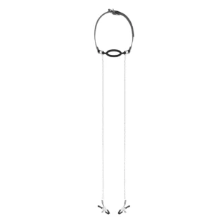 Alternative view of Затискачі з кляпом для сосків  Bedroom Fantasies: Nipple Clamps & Silicone Gag Ring