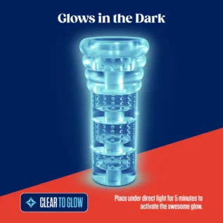 Зображення Мастурбатор Rize by Blush - Luz Glow in the Dark Masturbator - Clear