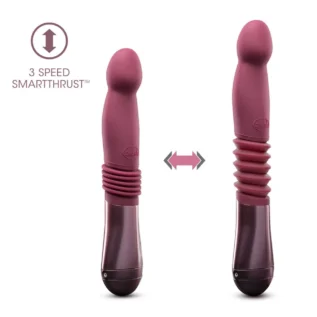 Пульсатор Temptasia by Blush - Trixie Thrusting Dildo - Wine Red 14 Пульсатор Temptasia by Blush - Trixie Thrusting Dildo - Wine Red - Зображення 4