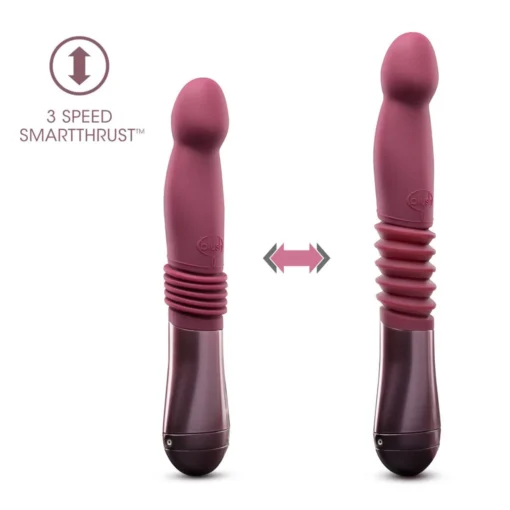 Пульсатор Temptasia by Blush - Trixie Thrusting Dildo - Wine Red - Зображення 4