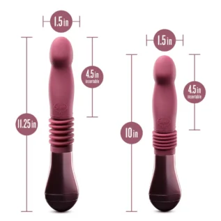 Пульсатор Temptasia by Blush - Trixie Thrusting Dildo - Wine Red 15 Пульсатор Temptasia by Blush - Trixie Thrusting Dildo - Wine Red - Зображення 5