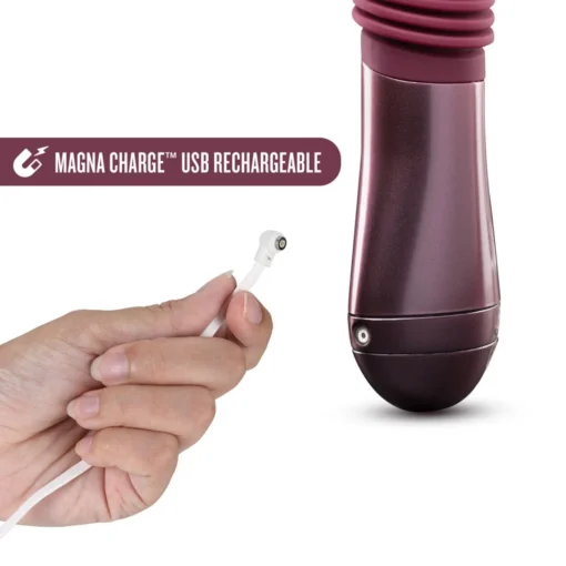 Пульсатор Temptasia by Blush - Trixie Thrusting Dildo - Wine Red - Зображення 3