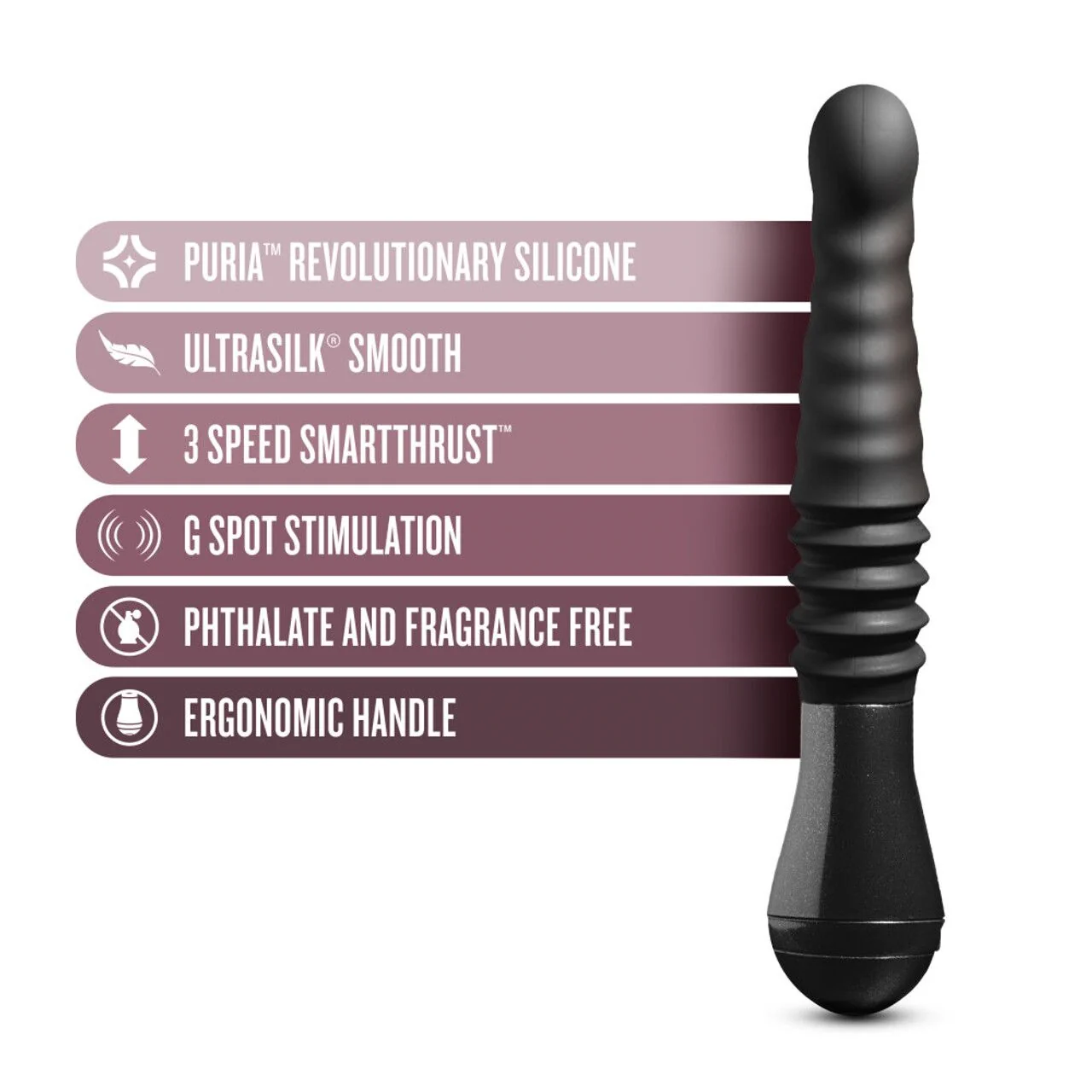 Пульсатор Temptasia by Blush - Lazarus Thrusting Dildo - Black 4 Пульсатор Temptasia by Blush - Lazarus Thrusting Dildo - Black - Зображення 2
