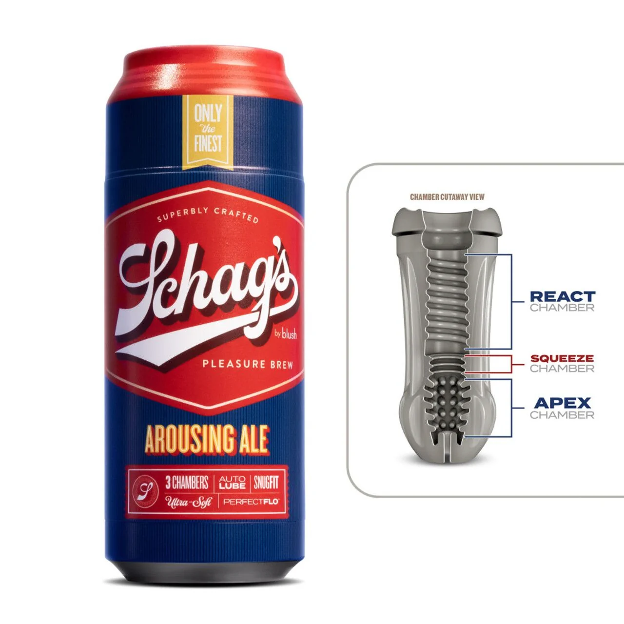 Мастурбатор Schag’s by Blush - Arousing Ale Masturbator - Frosted 4 Мастурбатор Schag’s by Blush - Arousing Ale Masturbator - Frosted - Зображення 2