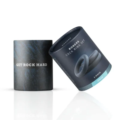 Alternative view of Набір ерекційних кілець Boners 3-Piece Cock Ring Set - Grey