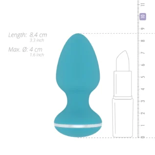 Зображення Анальна вібропробка Cala Azul - Blanca Vibrating anal plug