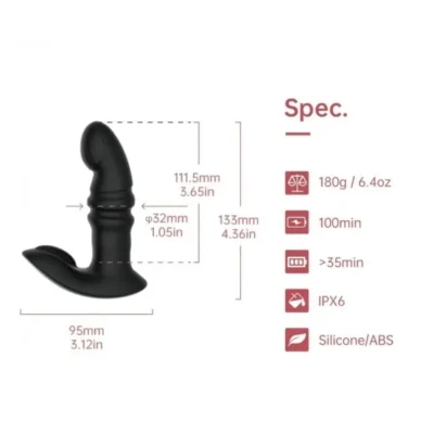 Alternative view of Смарт вібратор-пульсатор Fun Town Jive Black