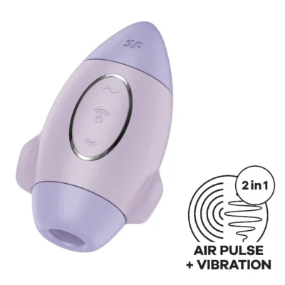 Вакуумний стимулятор з вібрацією Satisfyer Mission Control Violet