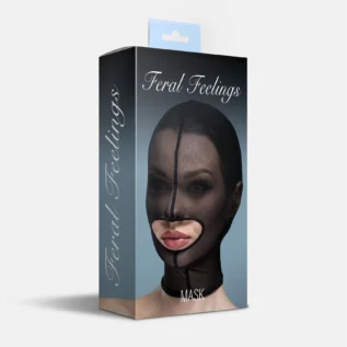 Alternative view of Маска сітка із відкритим ротом Feral Feelings - Hood Mask