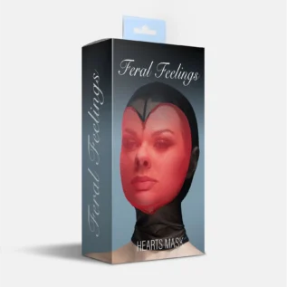 Зображення Маска серце сітка із повністю закритим обличчям Feral Feelings - Hearts Mask