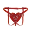 Зображення Трусики Серце для страпону Feral Feelings - Hearts Strap-on Belt Red