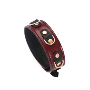 Шкіряний нашийник з повідцем Liebe Seele Wine Collar and Leash 14 Шкіряний нашийник з повідцем Liebe Seele Wine Collar and Leash - Зображення 3