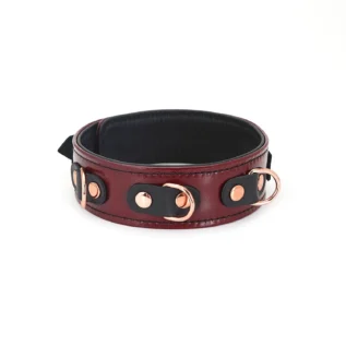 Alternative view of Шкіряний нашийник з повідцем Liebe Seele Wine  Collar and Leash