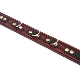 Шкіряний нашийник з повідцем Liebe Seele Wine Collar and Leash 19 Шкіряний нашийник з повідцем Liebe Seele Wine Collar and Leash - Зображення 8