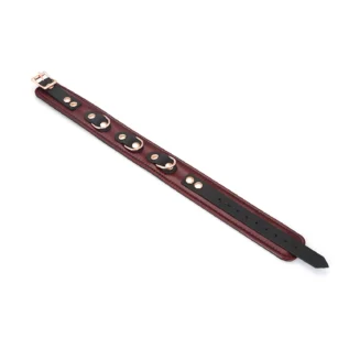 Шкіряний нашийник з повідцем Liebe Seele Wine Collar and Leash 20 Шкіряний нашийник з повідцем Liebe Seele Wine Collar and Leash - Зображення 9