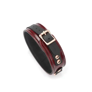 Шкіряний нашийник з повідцем Liebe Seele Wine Collar and Leash 15 Шкіряний нашийник з повідцем Liebe Seele Wine Collar and Leash - Зображення 4