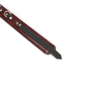 Шкіряний нашийник з повідцем Liebe Seele Wine Collar and Leash 17 Шкіряний нашийник з повідцем Liebe Seele Wine Collar and Leash - Зображення 6