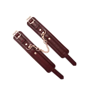Шкіряні поножі Liebe Seele Wine  Ankle Cuffs - Зображення 8