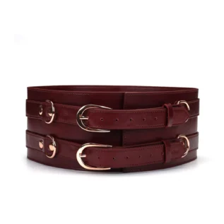Шкіряний пояс для бондажу Liebe Seele Wine Waist Cuff