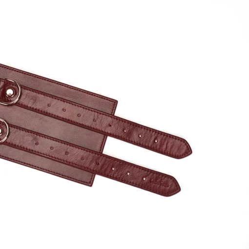 Шкіряний пояс для бондажу Liebe Seele Wine  Waist Cuff  M Size - Зображення 3