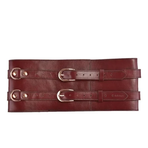 Шкіряний пояс для бондажу Liebe Seele Wine  Waist Cuff  M Size - Зображення 5