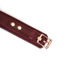 Шкіряний нашийник з повідцем Liebe Seele Wine Curved Collar 20 Зображення Шкіряний нашийник з повідцем Liebe Seele Wine Curved Collar