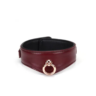 Шкіряний нашийник з повідцем Liebe Seele Wine Curved Collar 14 Зображення Шкіряний нашийник з повідцем Liebe Seele Wine Curved Collar