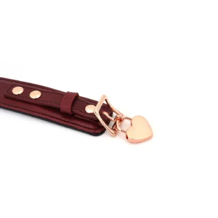 Шкіряний нашийник з повідцем Liebe Seele Wine Curved Collar 16 Зображення Шкіряний нашийник з повідцем Liebe Seele Wine Curved Collar