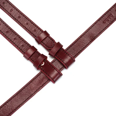 Зображення Шкіряні трусики для страпона Liebe Seele Wine Strap on Harness