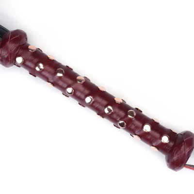 Зображення Флогер Liebe Seele Wine Studded Flogger
