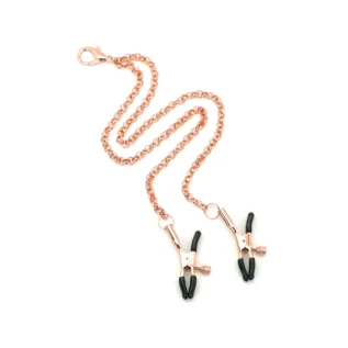 Нашийник із затискачами для сосків Liebe Seele Gold Memory Collar with Nipple Clamps 16 Нашийник із затискачами для сосків Liebe Seele Gold Memory Collar with Nipple Clamps - Зображення 3