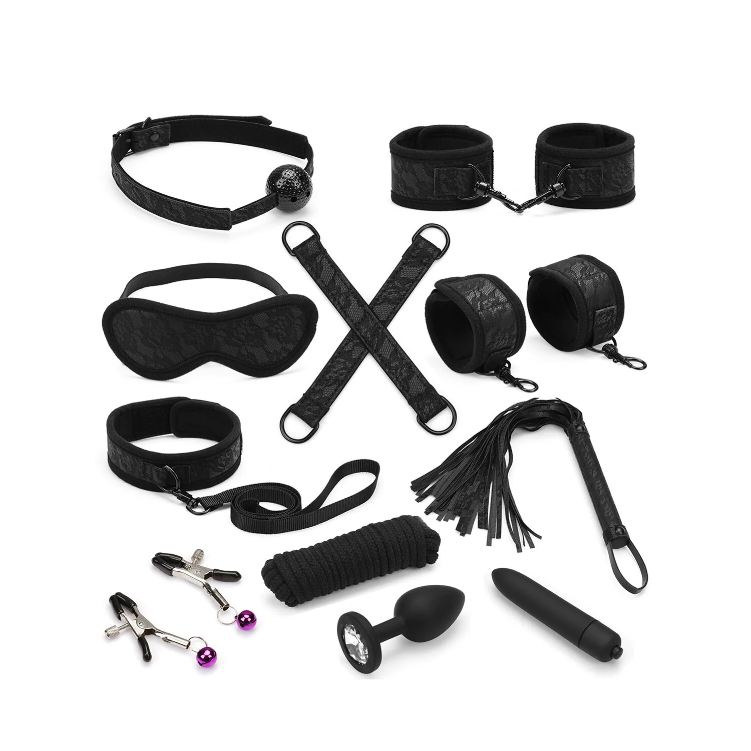 Набір Liebe Seele Lace and Neoprene 11pcs Bondage Kit 3 Набір Liebe Seele Lace and Neoprene 11pcs Bondage Kit