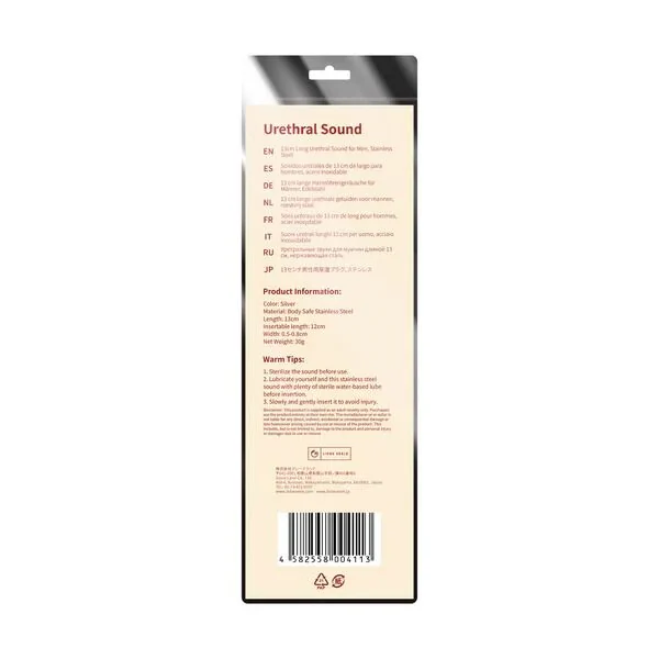 Уретральний стимулятор Liebe Seela Urethral Sound Stainless Steel 13cm 5 Уретральний стимулятор Liebe Seela Urethral Sound Stainless Steel 13cm - Зображення 3