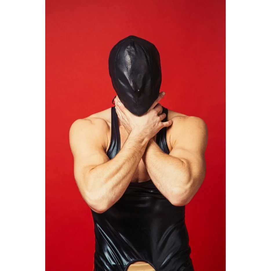 Закритий шкіряний капюшон Deprivation mask Leather 3 Закритий шкіряний капюшон Deprivation mask Leather