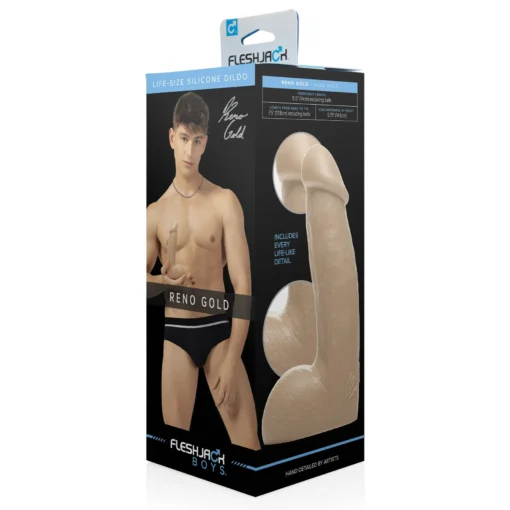 Фалоімітатор Fleshjack Boys: Reno Gold Dildo - Зображення 6
