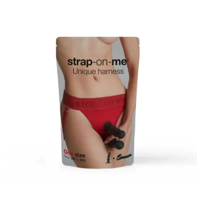 Зображення Трусики для страпона Strap-On-Me HARNAIS LINGERIE UNIQUE red