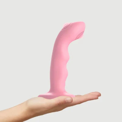 Зображення Насадка для страпонаStrap-On-Me TAPPING DILDO WAVE – CORAL