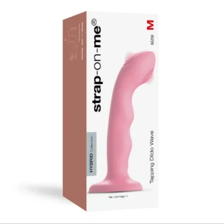 Зображення Насадка для страпонаStrap-On-Me TAPPING DILDO WAVE – CORAL