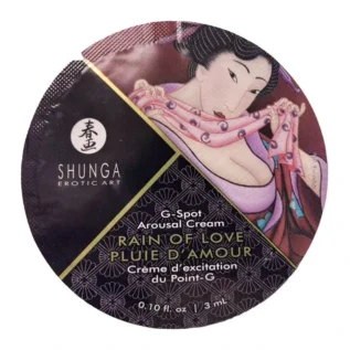 Пробник крему для стимуляції точки G Shunga RAIN OF LOVE 3ml