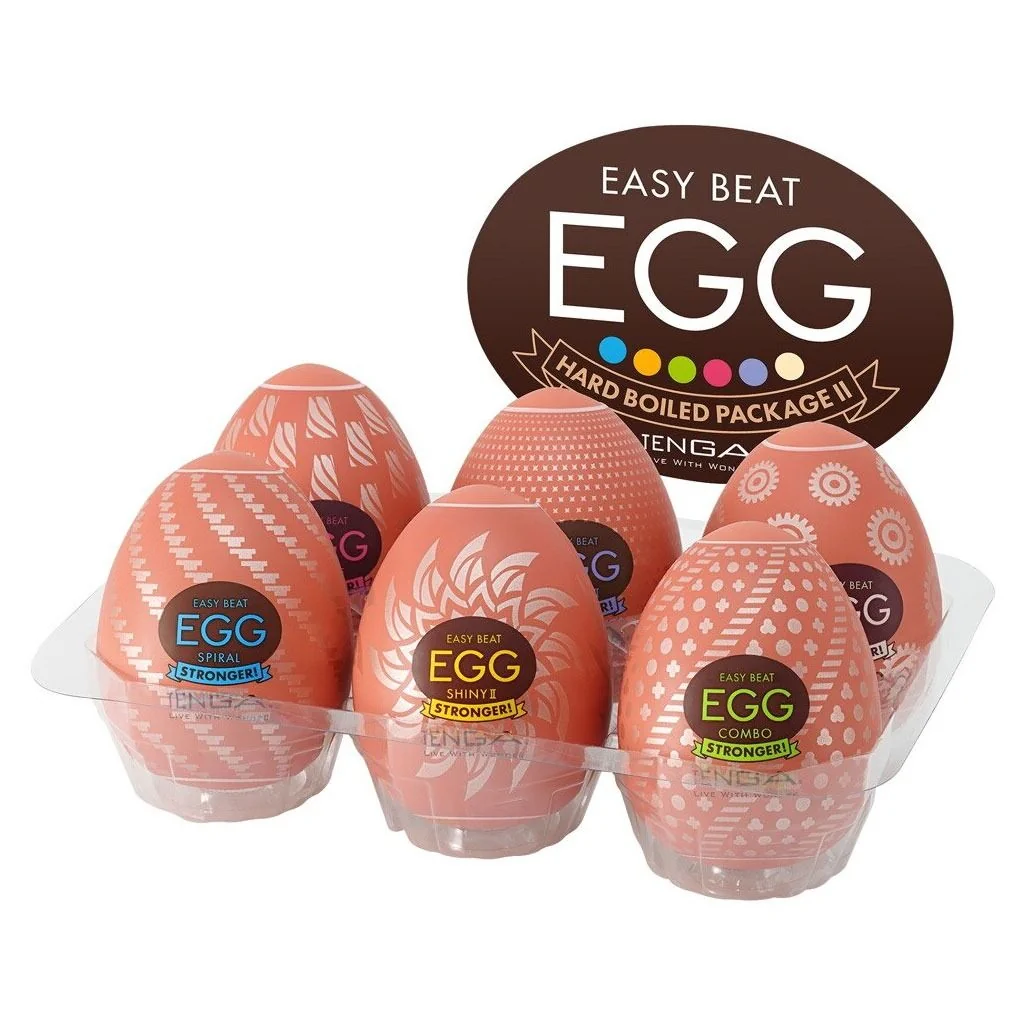 Набір мастурбаторів-яєць Tenga Egg Hard Boilded II Pack 6pcs 3 Набір мастурбаторів-яєць Tenga Egg Hard Boilded II Pack 6pcs