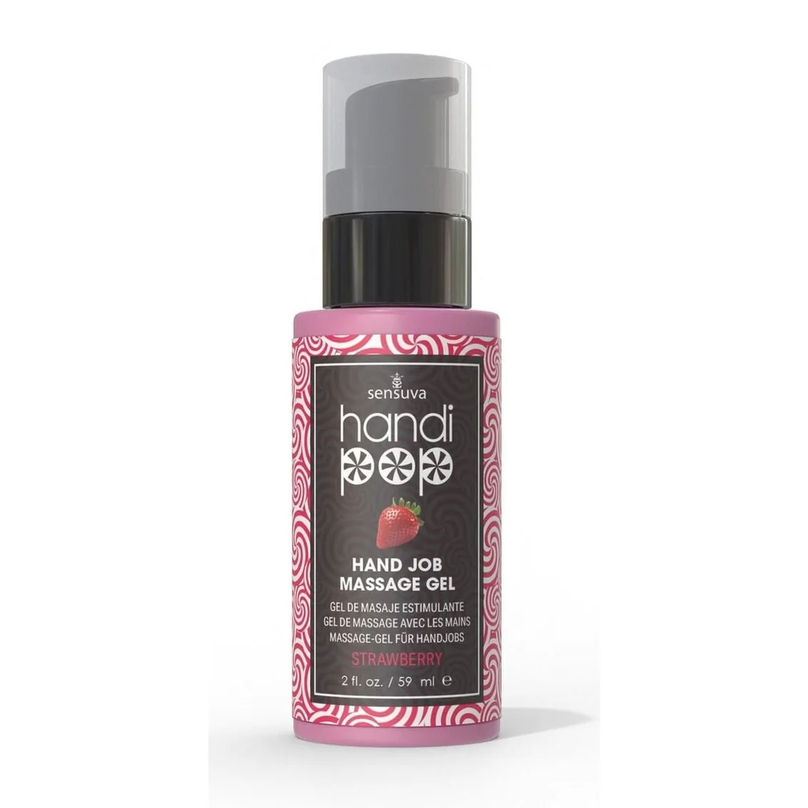 Смачний гель пестощів Sensuva — Handipop Strawberry 59ml 3 Смачний гель пестощів Sensuva — Handipop Strawberry 59ml