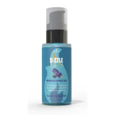 Зігрівальний масажний гель Sensuva Sizzle Lips Blueberry Ice Pop 59ml