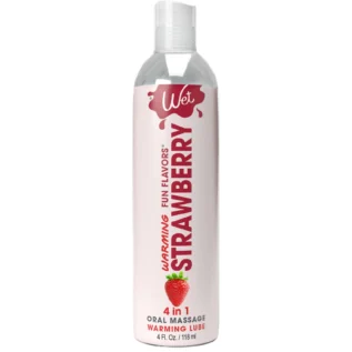 Зігрівальний лубрикант на водній основі Wet Warming Strawberry 118ml