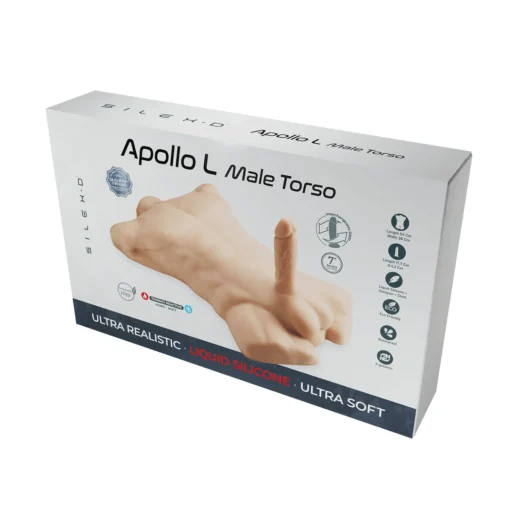 Торс з фалоімітатором на присосці SilexD Apollo L Male Torso - Зображення 7