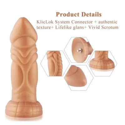 Зображення Силіконовий дилдо Hismith Slightly Curved Silicone Dildo Monster Series