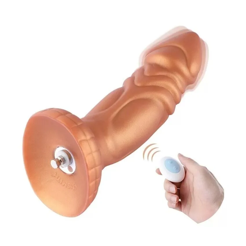 Силіконовий дилдо з вібрацією Hismith Slightly Curved Vibrating Silicone Dildo Monster Series 3 Силіконовий дилдо з вібрацією Hismith Slightly Curved Vibrating Silicone Dildo Monster Series